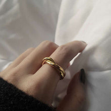 Load image into Gallery viewer, Stainless steel double-layer cross-wound ring