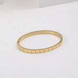 18K gold stainless steel checkered bracelet