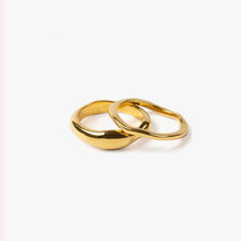 Load image into Gallery viewer, A simple stainless steel ring set of 2 pieces