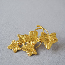 Load image into Gallery viewer, Vine, grape and leaf coat brooch