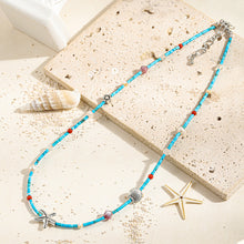 Load image into Gallery viewer, Colored natural stone pearl beaded necklace