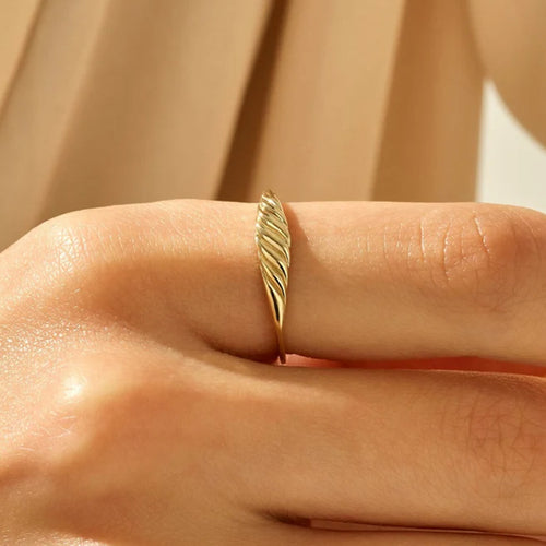 18K gold stainless steel fine ring