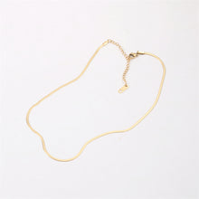 Load image into Gallery viewer, Golden snake chain necklace