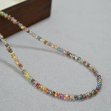 Load image into Gallery viewer, Bohemian-style colorful and transparent rice bead handcrafted beaded necklace