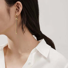 Load image into Gallery viewer, Golden chain stainless steel earrings