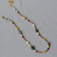 Load image into Gallery viewer, Colorful natural stone beaded necklace