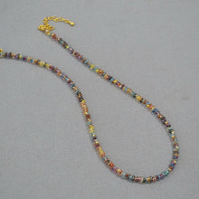Load image into Gallery viewer, Bohemian-style colorful and transparent rice bead handcrafted beaded necklace