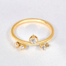 Load image into Gallery viewer, Moissanite stainless steel ring