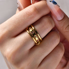 Load image into Gallery viewer, Colored zircon ring set