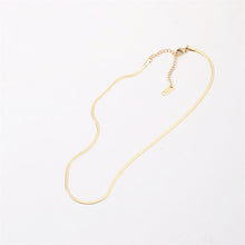 Load image into Gallery viewer, Golden snake chain necklace