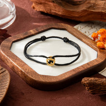 Load image into Gallery viewer, Stainless steel lucky symbol fortune bead woven rope bracelet