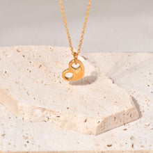 Load image into Gallery viewer, Stainless steel heart-shaped hollowed-out pendant necklace collarbone chain