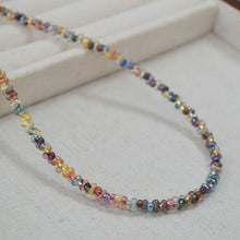 Load image into Gallery viewer, Bohemian-style colorful and transparent rice bead handcrafted beaded necklace