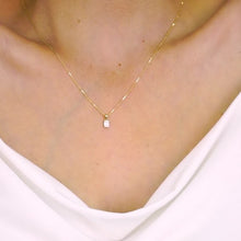 Load image into Gallery viewer, 18K gold stainless steel December birthstone colorful Zircon necklace