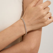 Load image into Gallery viewer, Stainless steel zircon chain bracelet