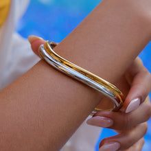 Load image into Gallery viewer, 18K gold, stainless steel, gold and silver color-matched bracelet