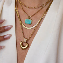 Load image into Gallery viewer, Stainless steel heart-shaped pendant necklace