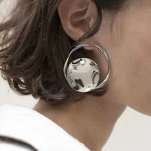 Load image into Gallery viewer, Stainless steel smooth circular earrings
