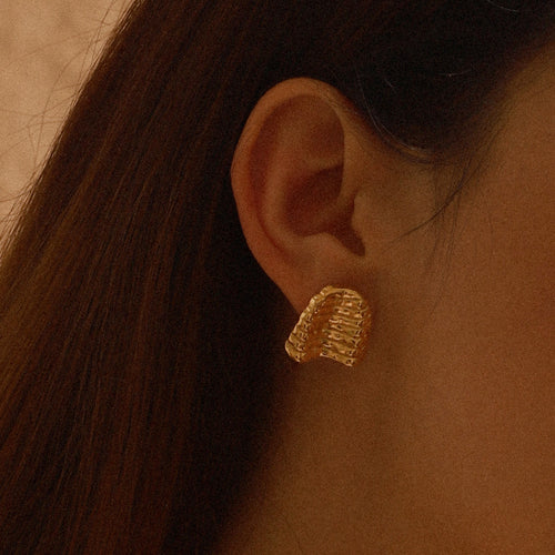 18K stainless steel stud earrings