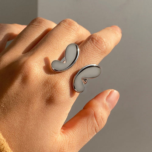 Stainless steel smooth butterfly opening ring