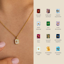 Load image into Gallery viewer, New Polaris Birthstone 12 Birthday crystal Pendant stainless steel necklace