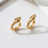 Little golden snake earrings