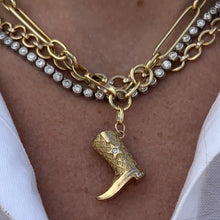 Load image into Gallery viewer, Stainless steel boot pendant necklace