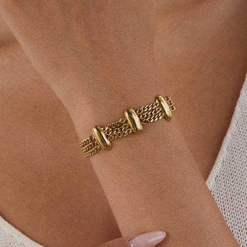 18K gold stainless steel bracelet