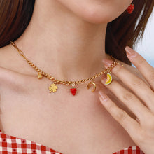 Load image into Gallery viewer, Sweet fruit pendant stainless steel necklace