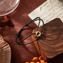 Load image into Gallery viewer, Stainless steel lucky symbol fortune bead woven rope bracelet