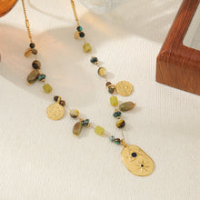 Load image into Gallery viewer, Natural African pine 8-pointed star pendant necklace