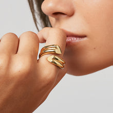 Load image into Gallery viewer, Stainless steel non-fading heart-shaped line ring