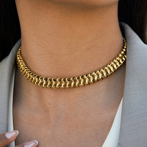 18k gold stainless steel Cuban necklace