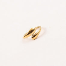 Load image into Gallery viewer, 18K gold stainless steel double-ended arc-shaped opening ring