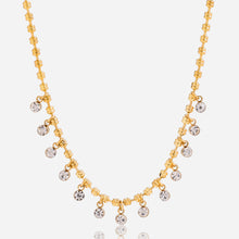 Load image into Gallery viewer, Stainless steel white zircon pendant necklace