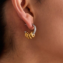 Load image into Gallery viewer, Stainless steel C-shaped earrings