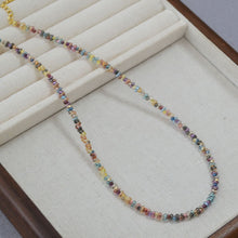 Load image into Gallery viewer, Bohemian-style colorful and transparent rice bead handcrafted beaded necklace