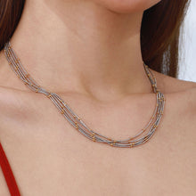Load image into Gallery viewer, Stainless steel multicolored multi-layer necklace