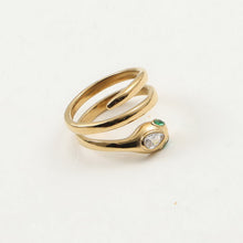 Load image into Gallery viewer, 18K serpentine wound ring