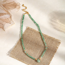 Load image into Gallery viewer, Green Dongling Natural stone handcrafted beaded necklace