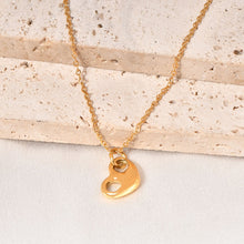 Load image into Gallery viewer, Stainless steel heart-shaped hollowed-out pendant necklace collarbone chain