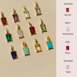 18K gold stainless steel December birthstone colorful Zircon necklace