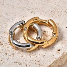 Load image into Gallery viewer, Stainless steel color-blocking ring