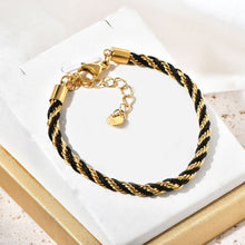 Load image into Gallery viewer, Twisted double-color stainless steel bracelet