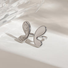 Load image into Gallery viewer, Stainless steel smooth butterfly opening ring