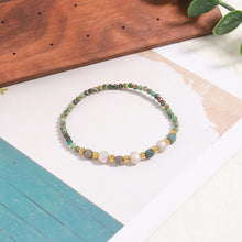 Load image into Gallery viewer, Colored natural stone freshwater pearl handcrafted beaded bracelet