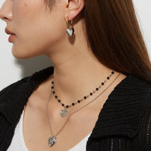 Load image into Gallery viewer, 18K gold stainless steel heart-shaped earrings