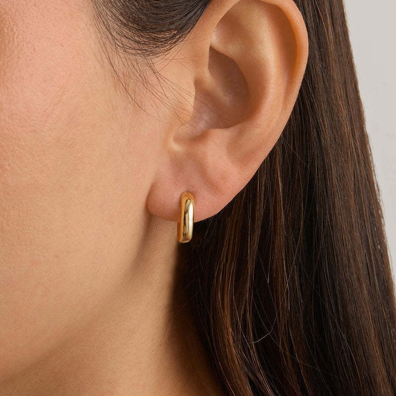 French vintage stainless steel pearl earrings