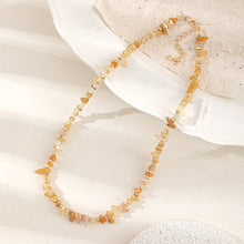 Load image into Gallery viewer, Irregular natural stone beaded necklace