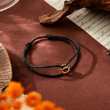 Load image into Gallery viewer, Stainless steel lucky symbol fortune bead woven rope bracelet